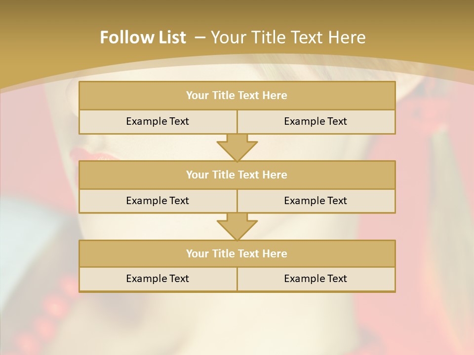 Beautiful Lips Cute PowerPoint Template