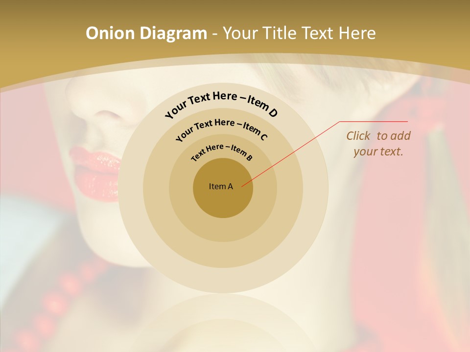 Beautiful Lips Cute PowerPoint Template