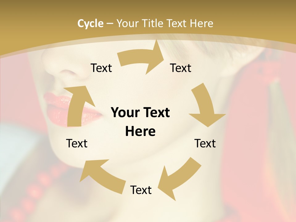 Beautiful Lips Cute PowerPoint Template