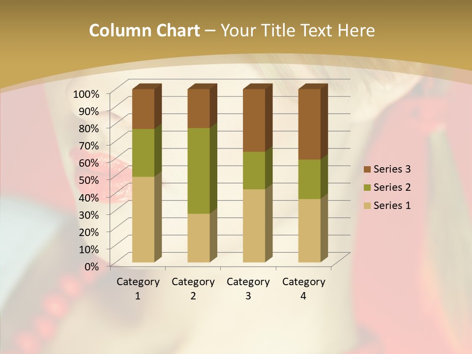 Beautiful Lips Cute PowerPoint Template