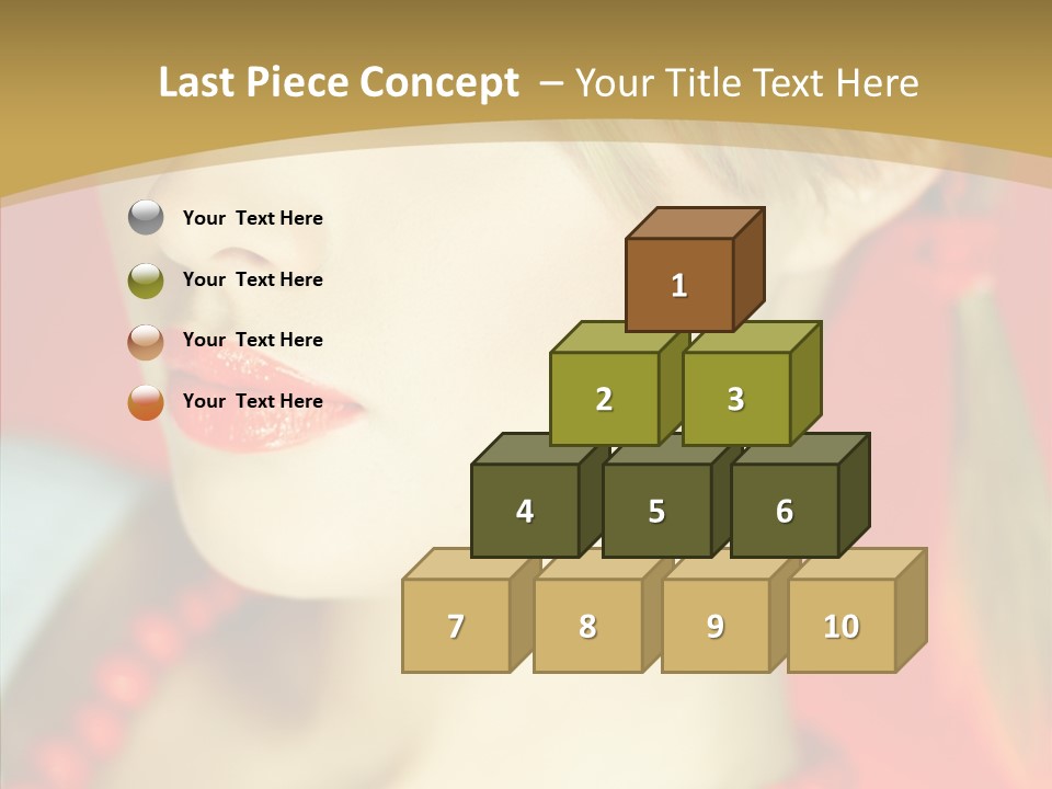 Beautiful Lips Cute PowerPoint Template