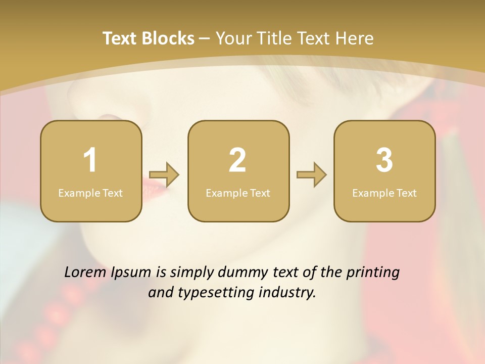 Beautiful Lips Cute PowerPoint Template