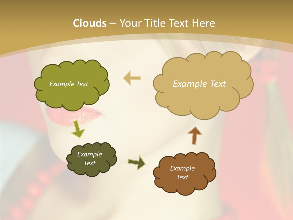 Beautiful Lips Cute PowerPoint Template
