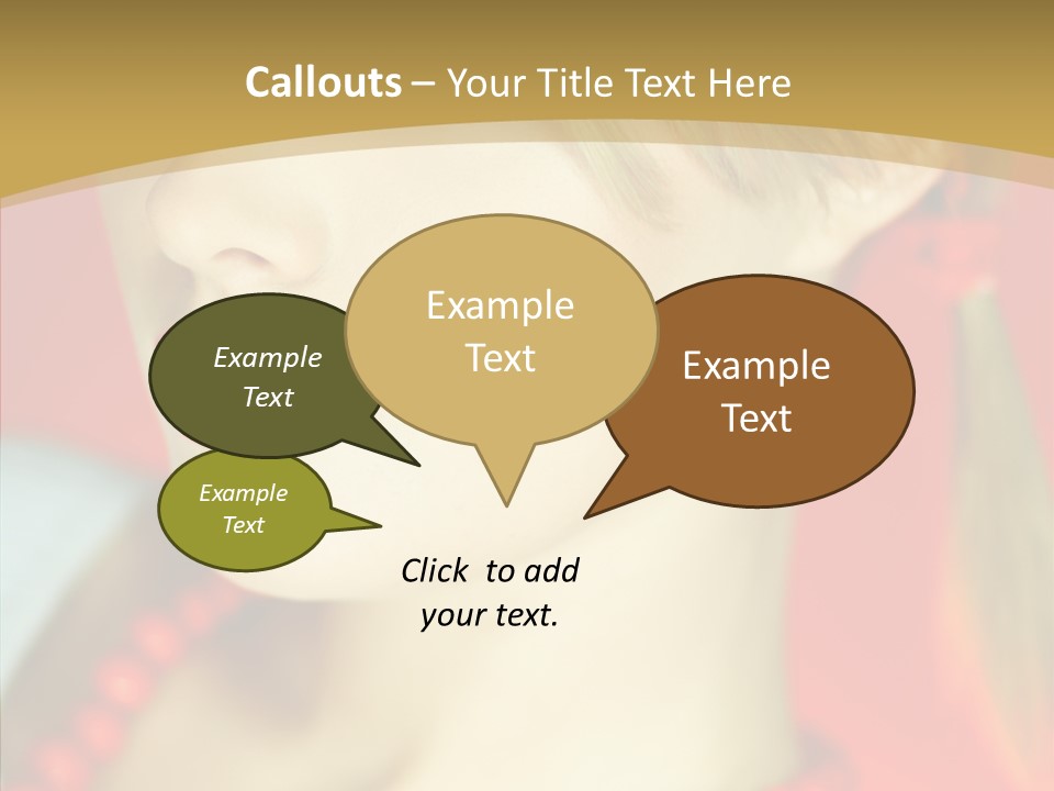 Beautiful Lips Cute PowerPoint Template