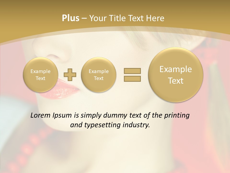 Beautiful Lips Cute PowerPoint Template