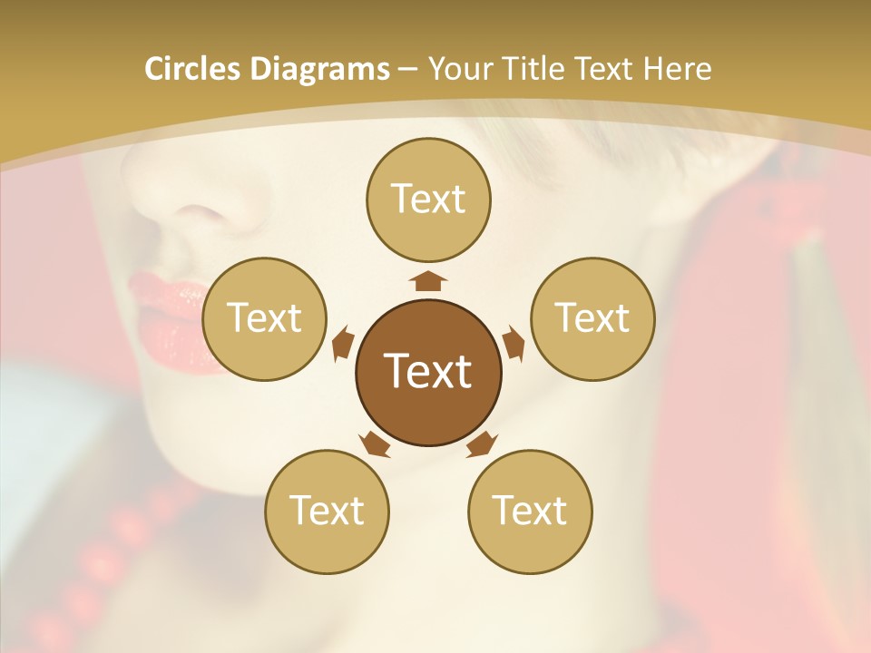 Beautiful Lips Cute PowerPoint Template