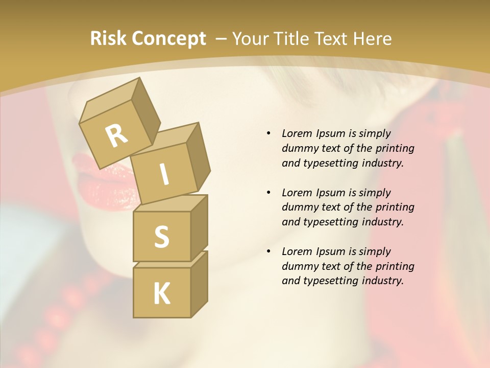 Beautiful Lips Cute PowerPoint Template