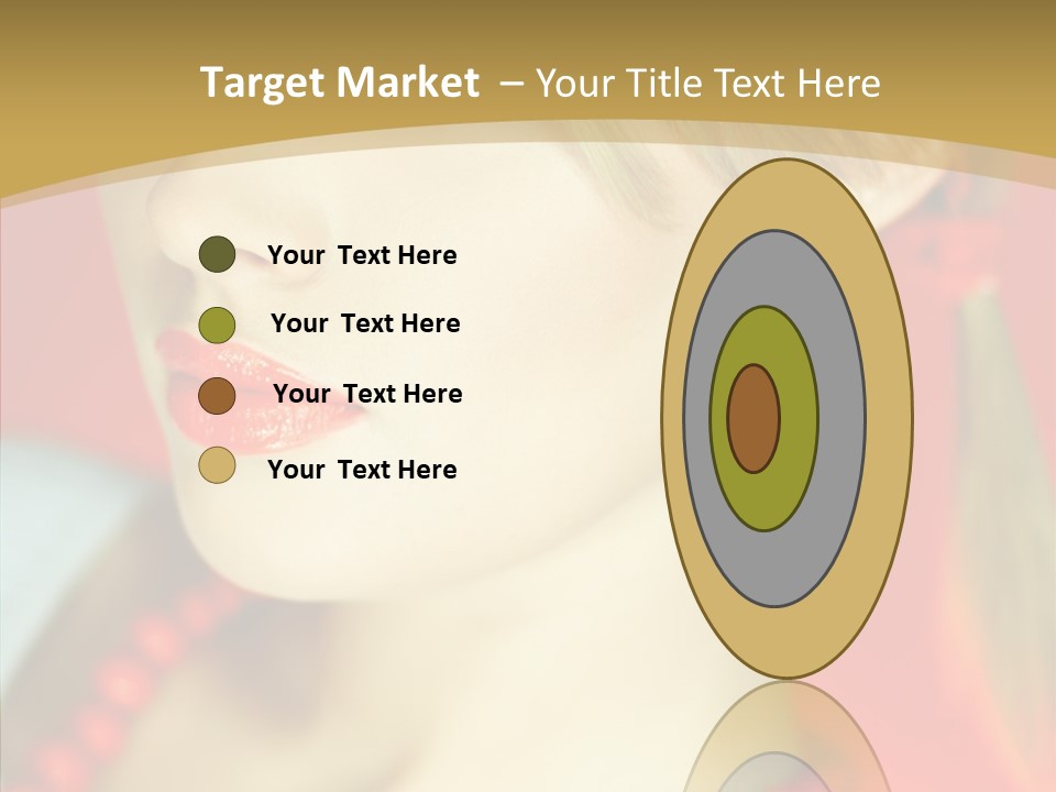 Beautiful Lips Cute PowerPoint Template