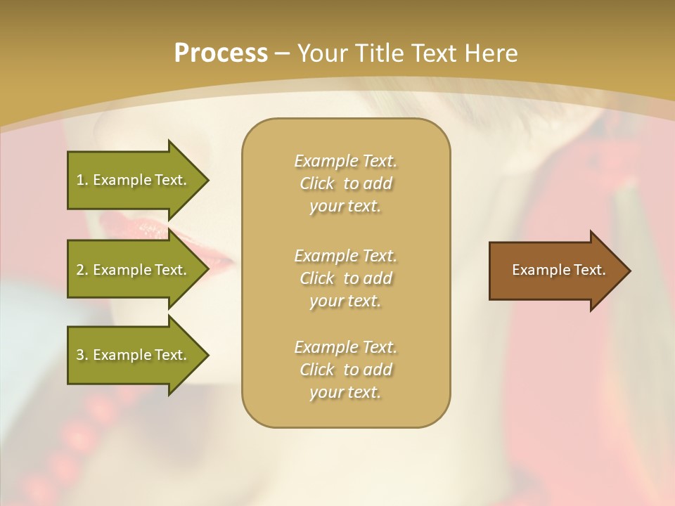 Beautiful Lips Cute PowerPoint Template
