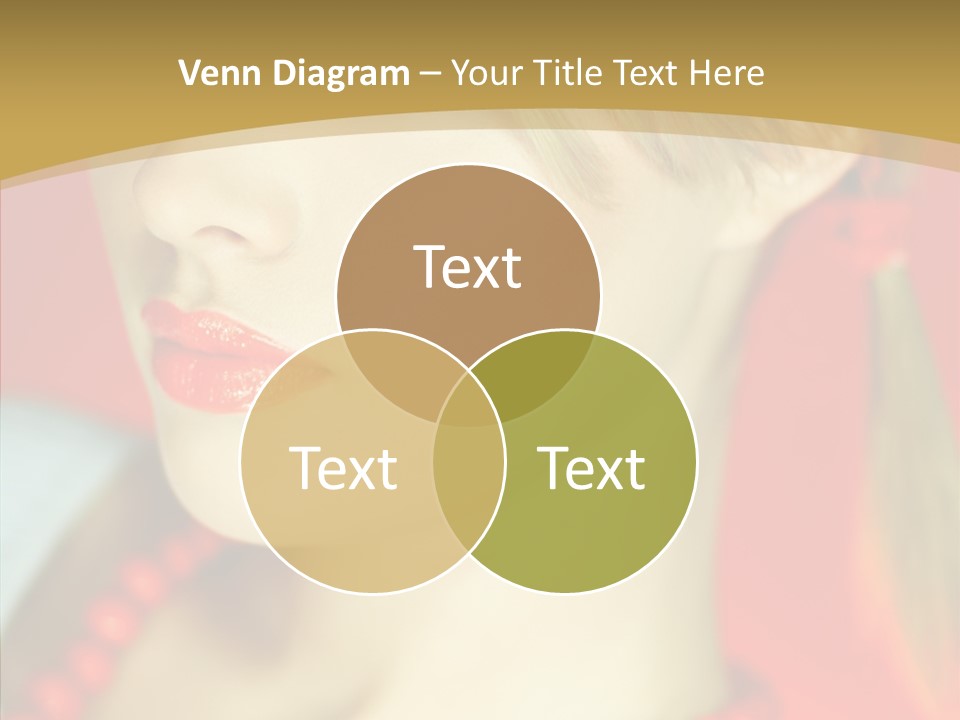 Beautiful Lips Cute PowerPoint Template