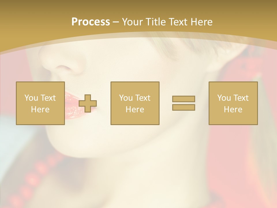 Beautiful Lips Cute PowerPoint Template