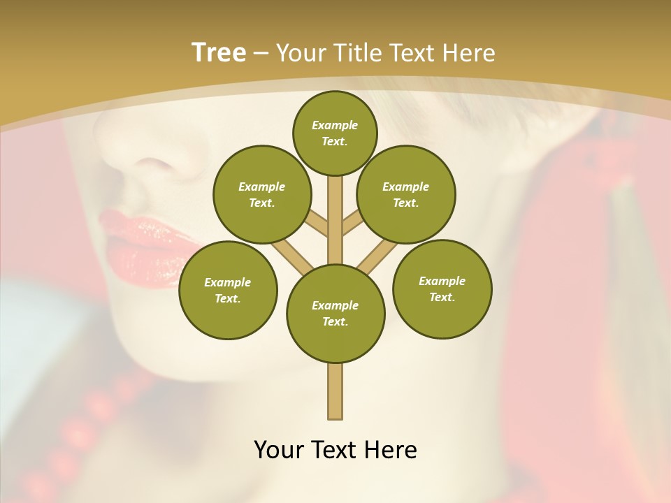 Beautiful Lips Cute PowerPoint Template