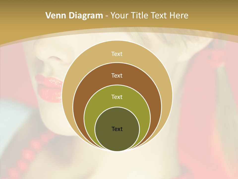 Beautiful Lips Cute PowerPoint Template