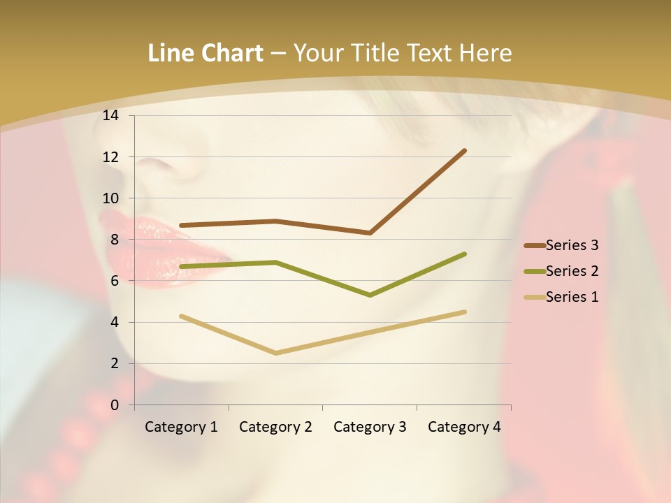Beautiful Lips Cute PowerPoint Template