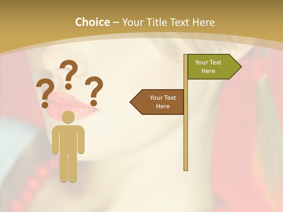 Beautiful Lips Cute PowerPoint Template