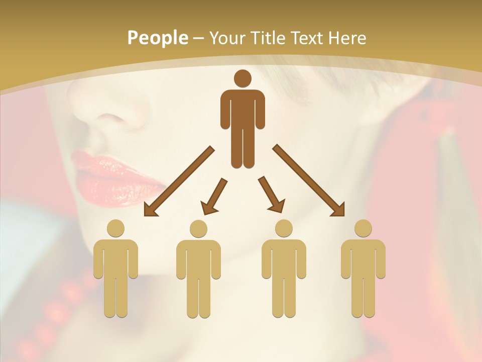 Beautiful Lips Cute PowerPoint Template