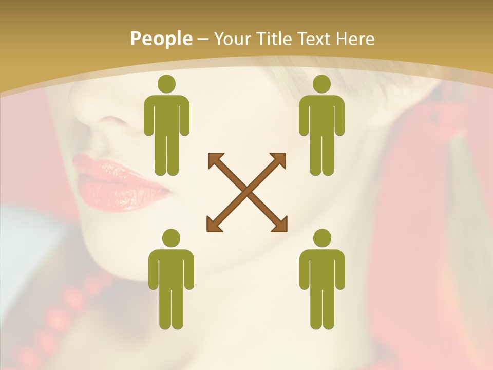 Beautiful Lips Cute PowerPoint Template