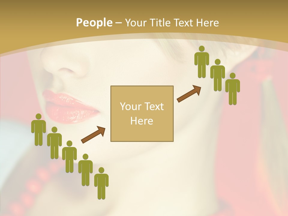 Beautiful Lips Cute PowerPoint Template