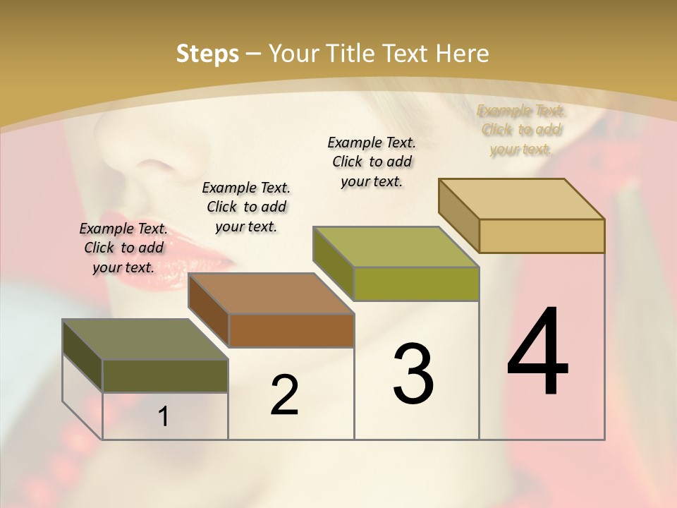 Beautiful Lips Cute PowerPoint Template