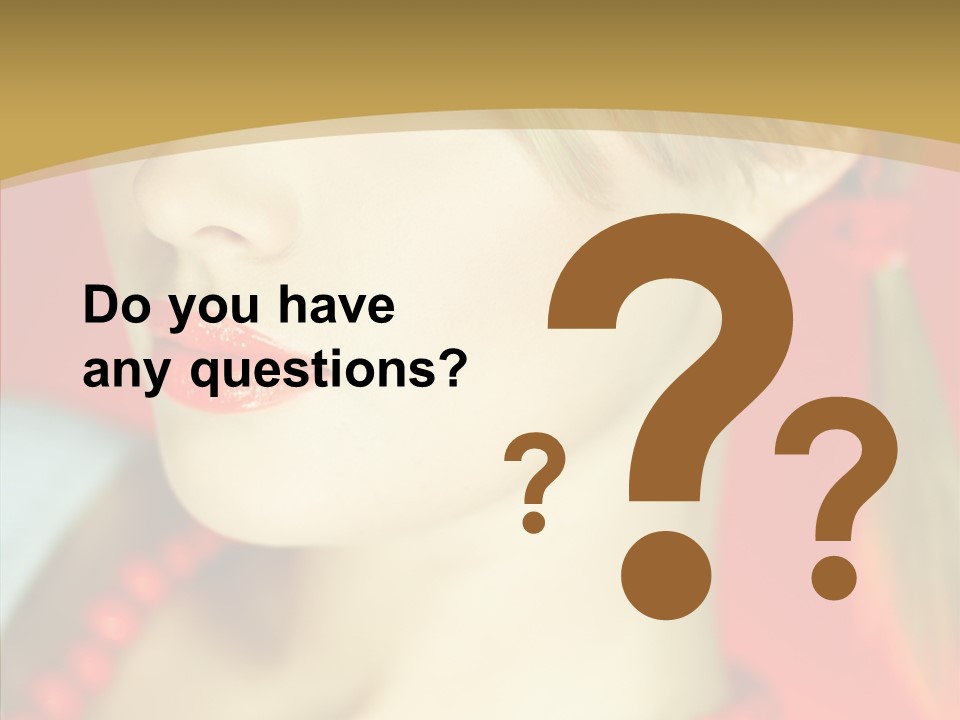 Beautiful Lips Cute PowerPoint Template