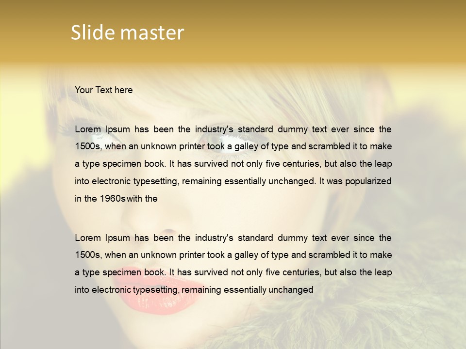 Glamour Winter Artificial PowerPoint Template