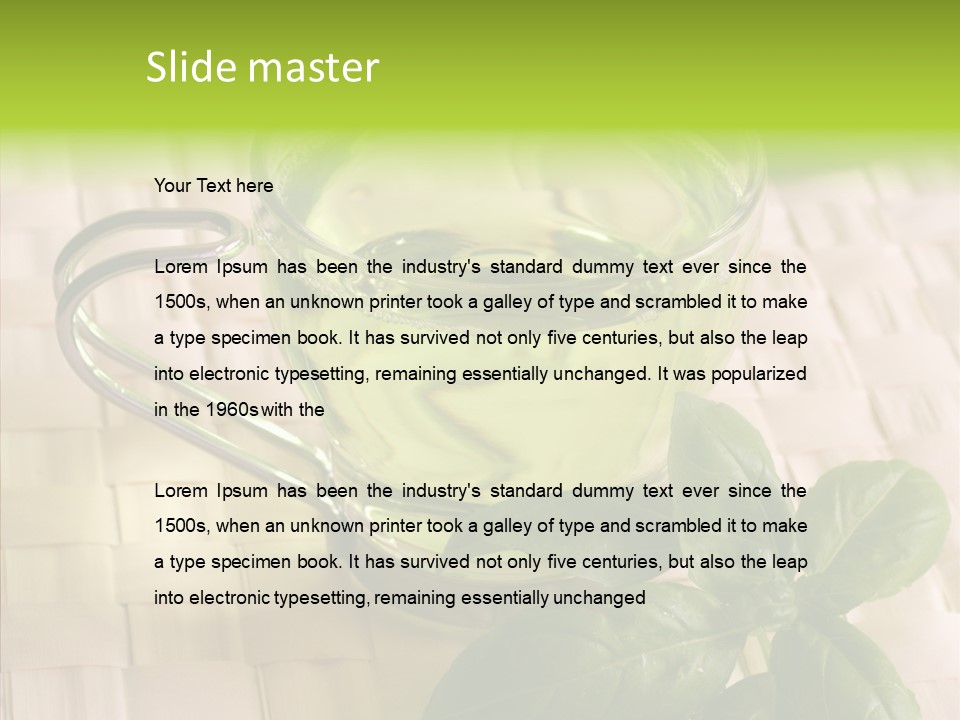 Freshness Grassy Light PowerPoint Template