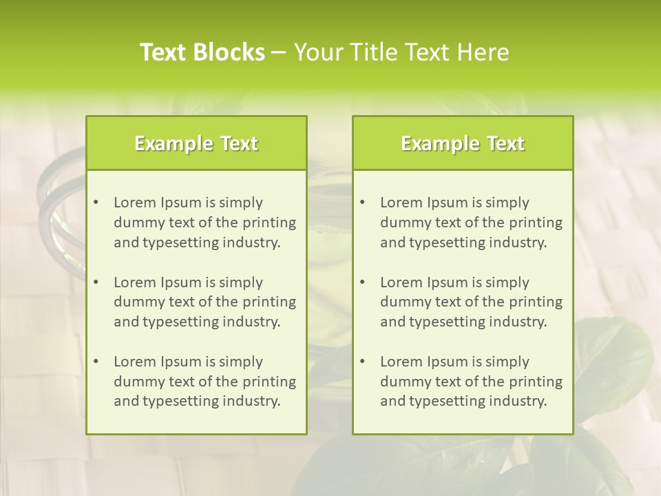 Freshness Grassy Light PowerPoint Template
