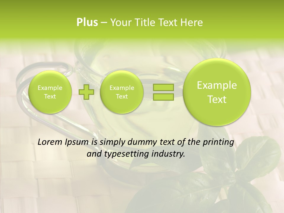 Freshness Grassy Light PowerPoint Template