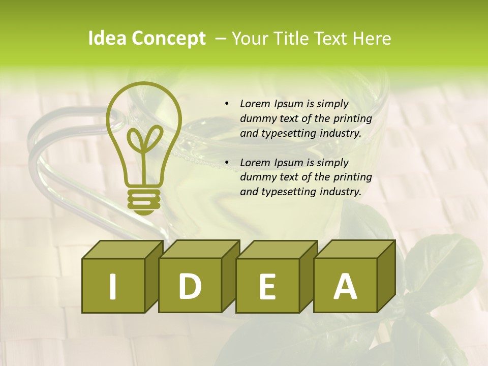 Freshness Grassy Light PowerPoint Template