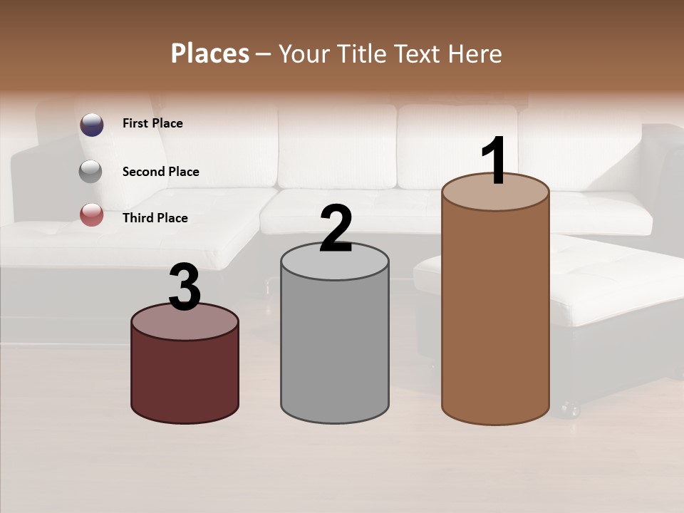Furnishing Black Decoration PowerPoint Template