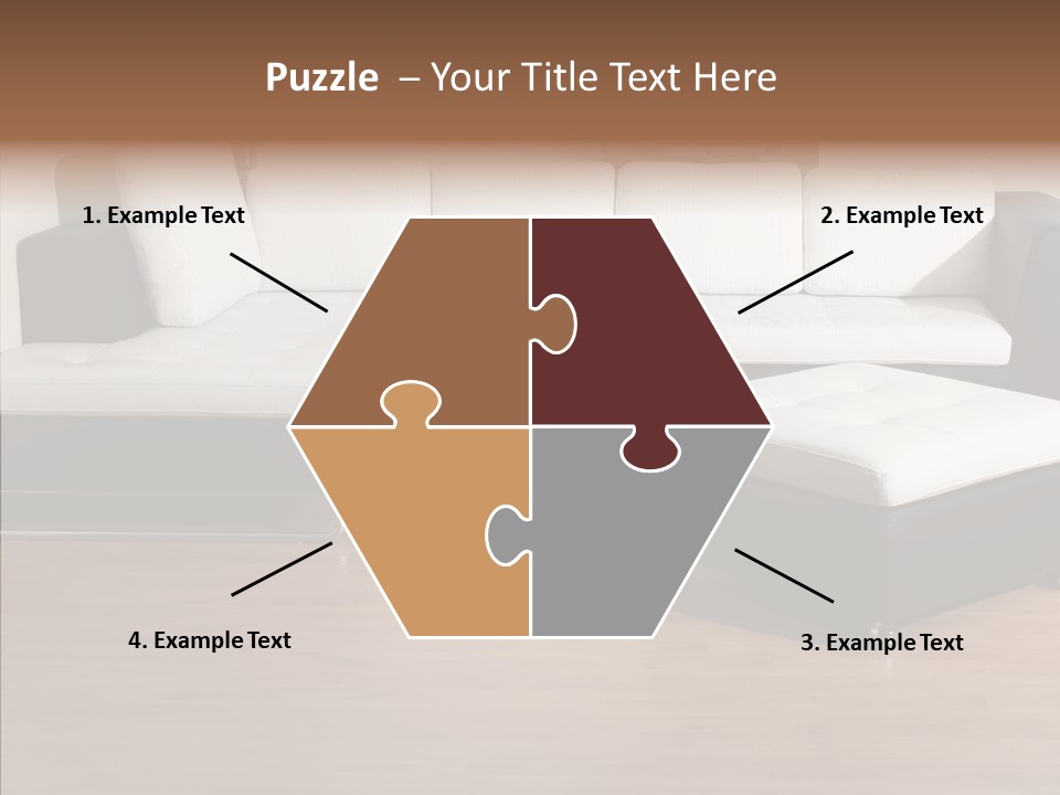 Furnishing Black Decoration PowerPoint Template