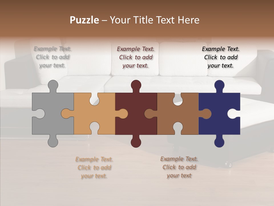Furnishing Black Decoration PowerPoint Template