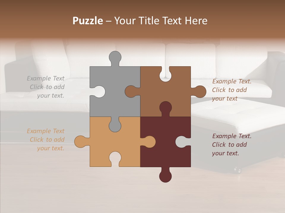 Furnishing Black Decoration PowerPoint Template