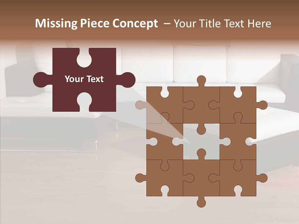 Furnishing Black Decoration PowerPoint Template