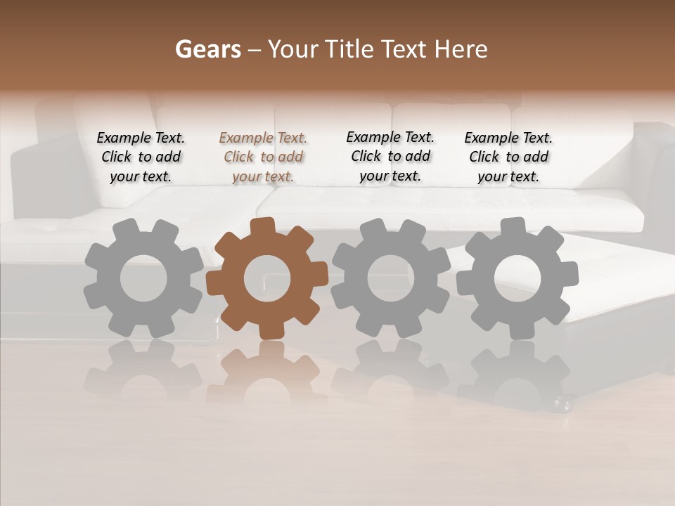 Furnishing Black Decoration PowerPoint Template