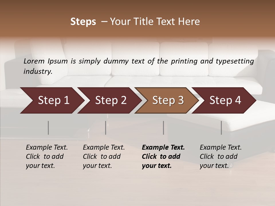 Furnishing Black Decoration PowerPoint Template