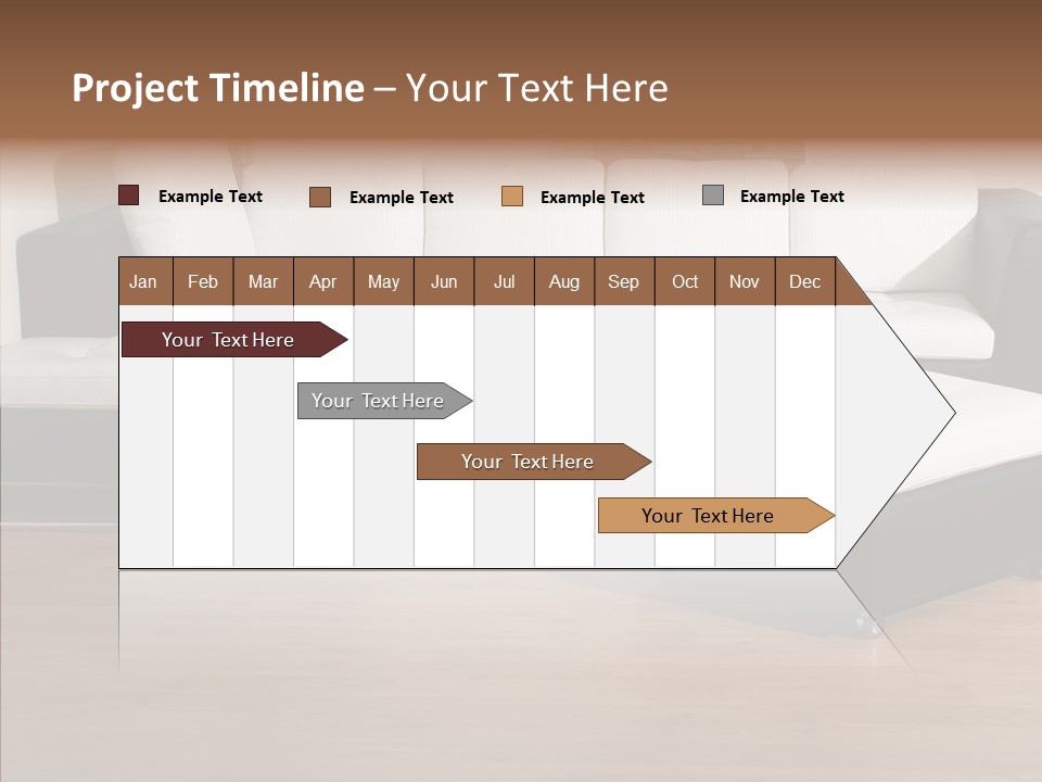 Furnishing Black Decoration PowerPoint Template