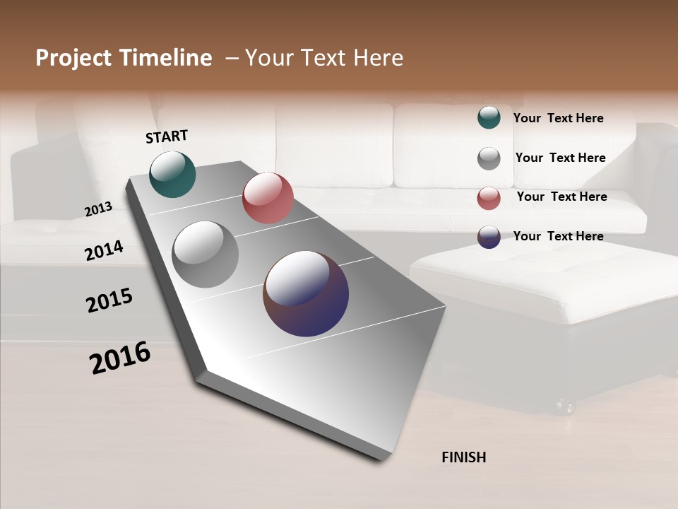 Furnishing Black Decoration PowerPoint Template