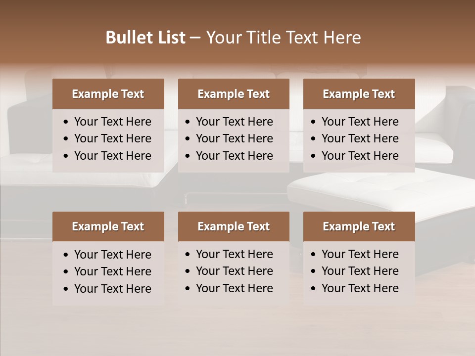 Furnishing Black Decoration PowerPoint Template