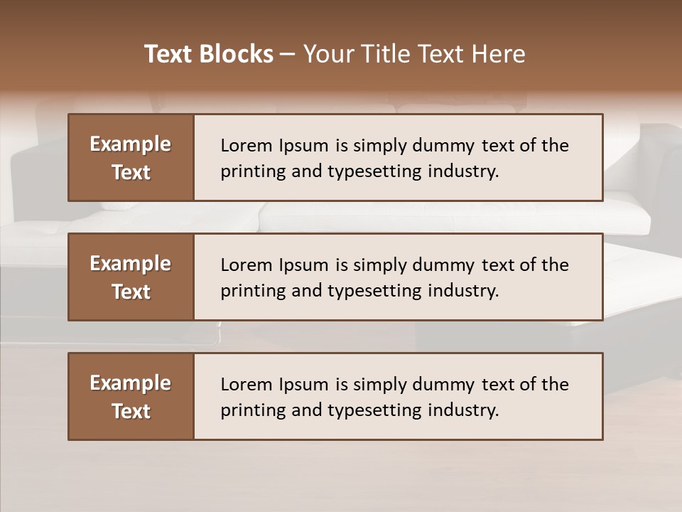 Furnishing Black Decoration PowerPoint Template