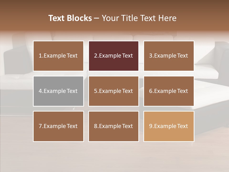 Furnishing Black Decoration PowerPoint Template