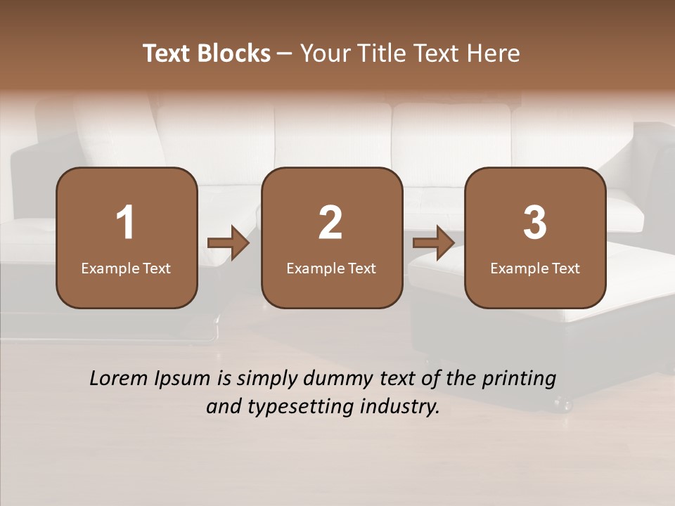 Furnishing Black Decoration PowerPoint Template