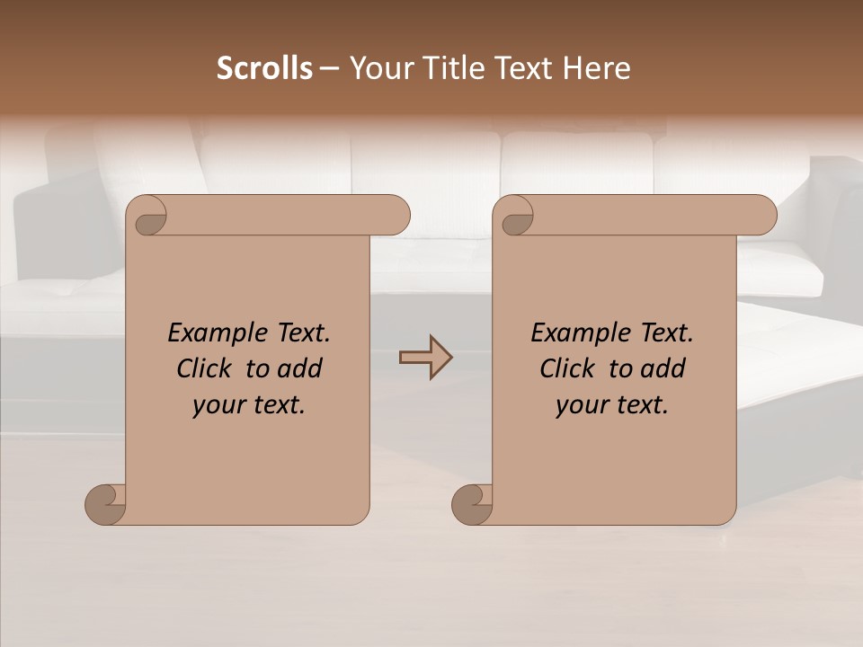 Furnishing Black Decoration PowerPoint Template