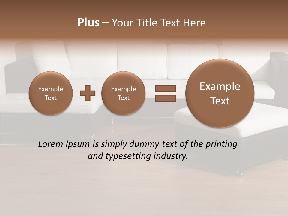 Furnishing Black Decoration PowerPoint Template