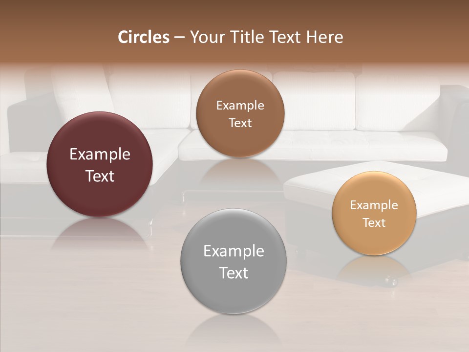 Furnishing Black Decoration PowerPoint Template
