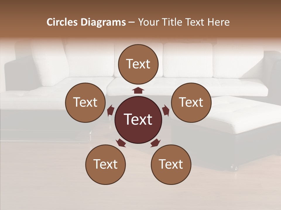 Furnishing Black Decoration PowerPoint Template