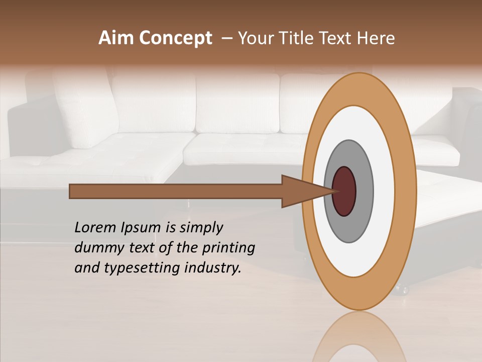 Furnishing Black Decoration PowerPoint Template