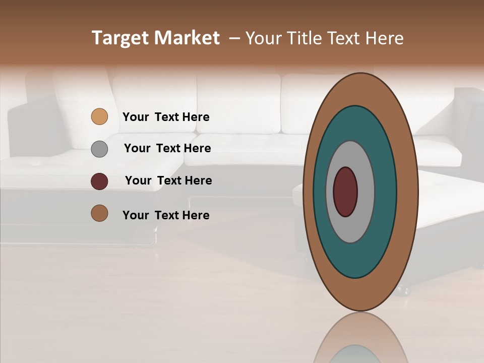 Furnishing Black Decoration PowerPoint Template