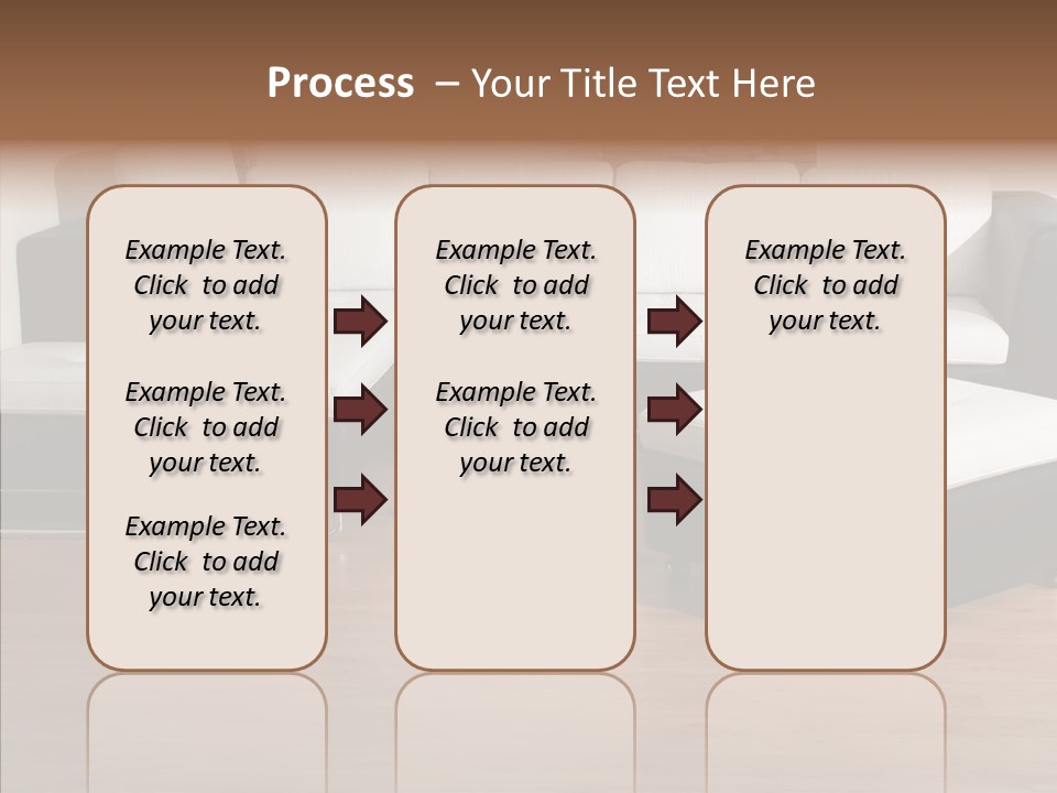 Furnishing Black Decoration PowerPoint Template