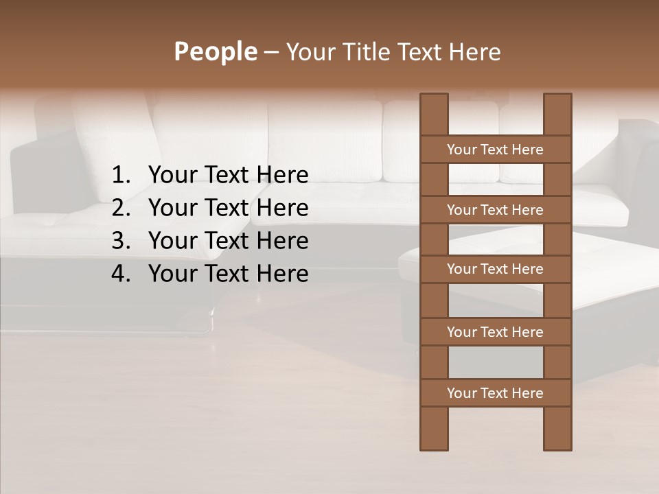 Furnishing Black Decoration PowerPoint Template